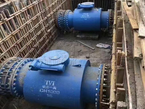 DN1000雙法蘭傳力接頭和閥門配套使用在天津污水處理廠